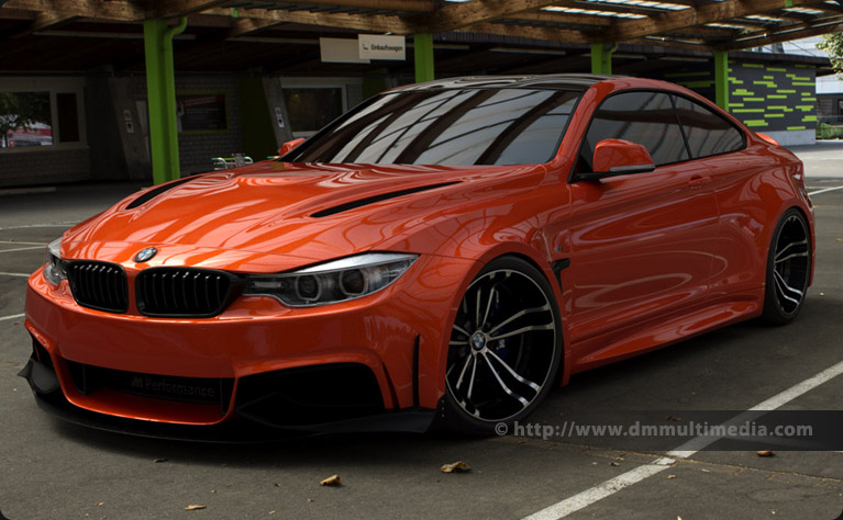 BMW F32 4 Series Coupe Wide Body, at the top of a Swiss hill