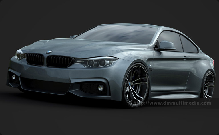 BMW F32 4 Series Coupe Wide Body - early prototype render