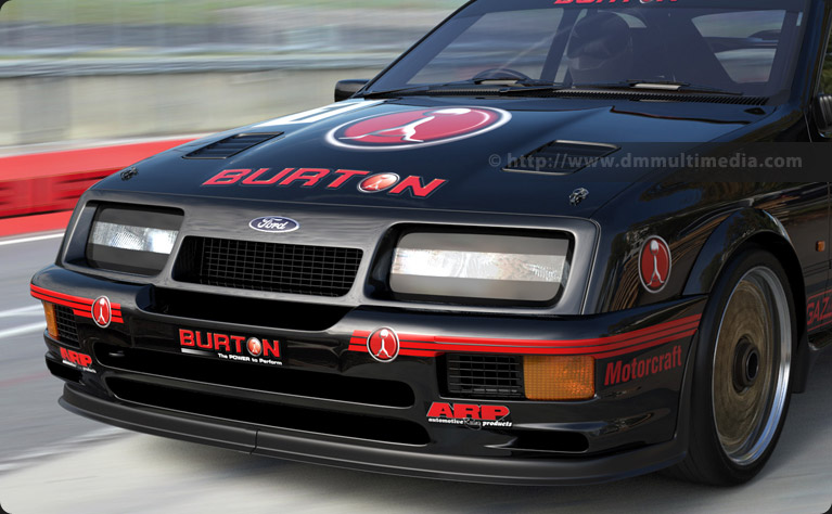 Burton Power Sierra RS500 with Burton decals in motion