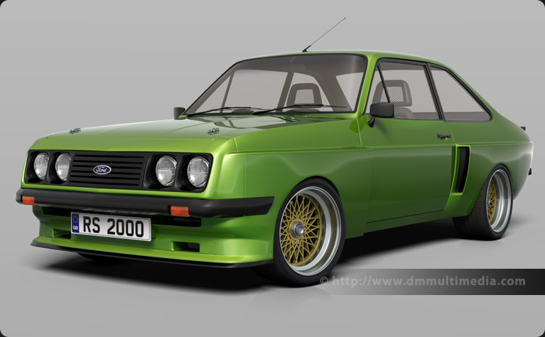 Escort MK2 RS2000 with legendary X-Pack kit, in Java Green