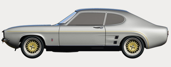 Capri RS3100 - Side Profile Silver