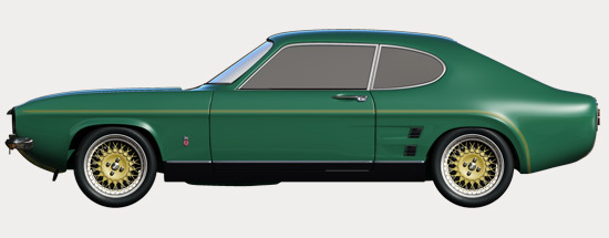 Capri RS3100 - Side Profile Green