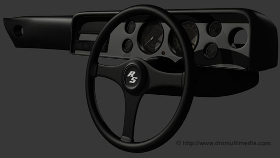 Capri steering wheel and interior