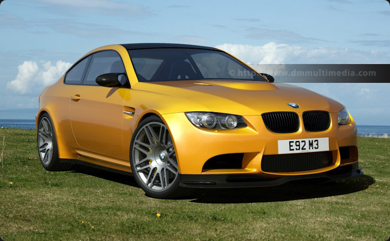 BMW E92 M3 at the glof course