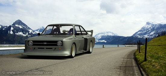 Escort MK2 Group 5 racer in the Swiss Lakes