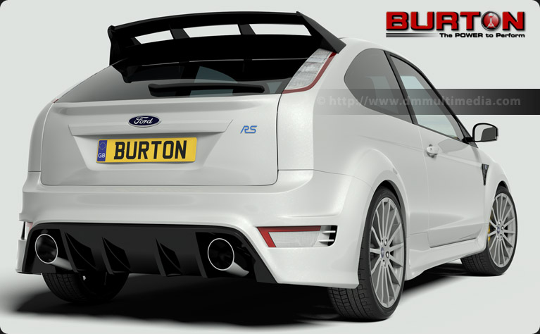 Ford Focus MK2 RS rear view - used by Burton Power