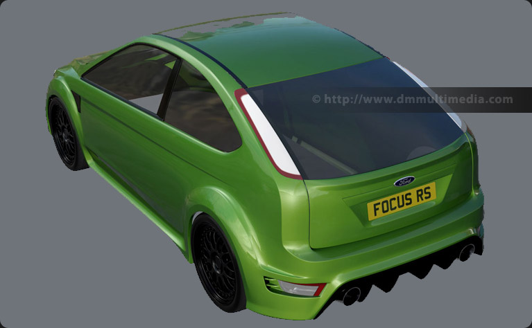 Ford Focus MK2 rear test render