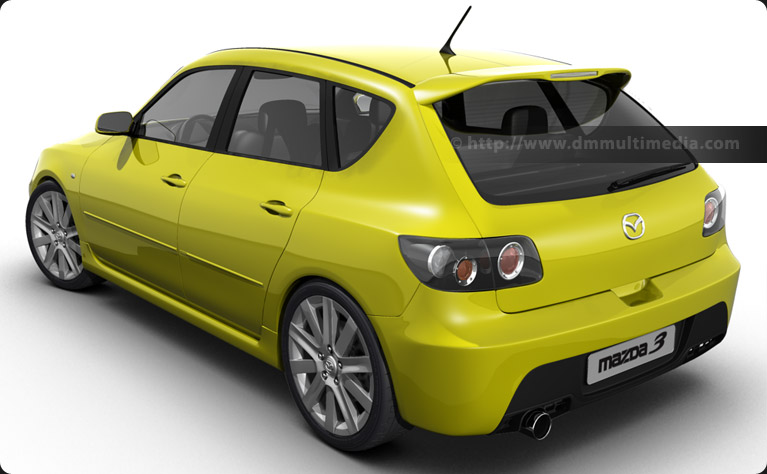 Mazdaspeed 3 in yellow