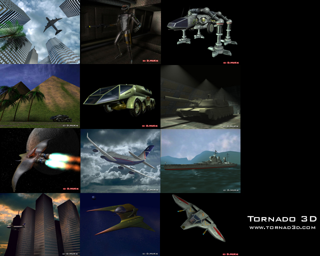 AMIGA model - collage of renders