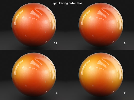 Light Facing Color Bias settings