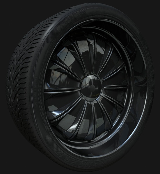Final Tyre Texture Mental Ray
