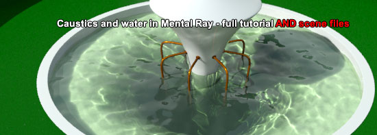 Caustics and Water in Mental Ray